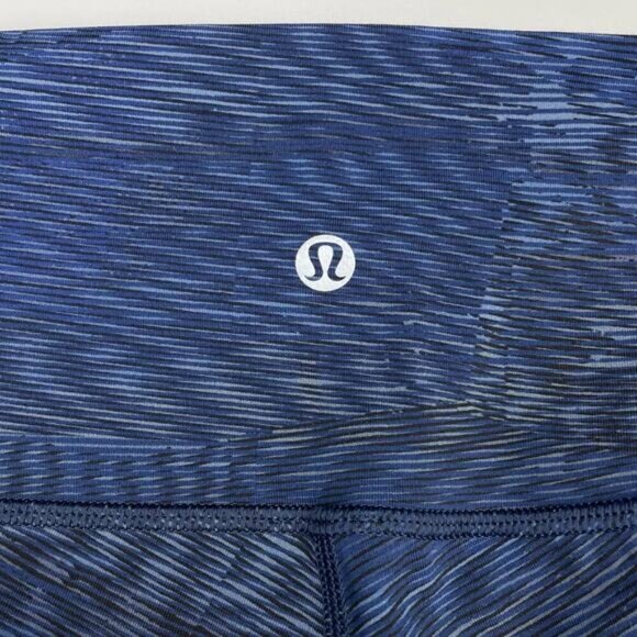 LULULEMON Wunder Under Hi-Rise 7/8 Tight Sz 4 Linear Flux Battleship Multi - Picture 8 of 8